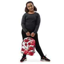 Load image into Gallery viewer, Red Rose (White Background) Backpack