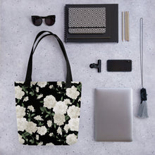 Load image into Gallery viewer, Ivory Rose All Over Tote Bag