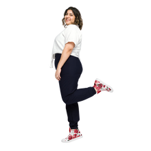 Load image into Gallery viewer, Women's Red Rose High Top Sneakers