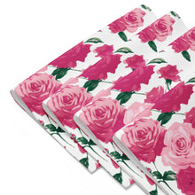 Load image into Gallery viewer, Pink Rose Placemat Set