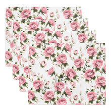 Load image into Gallery viewer, Light Pink Rose Placemat Set