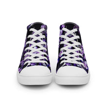 Load image into Gallery viewer, Smoky Violet Women's High Top Canvas Sneakers