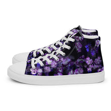 Load image into Gallery viewer, Smoky Violet Women's High Top Canvas Sneakers