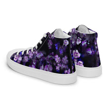 Load image into Gallery viewer, Smoky Violet Women's High Top Canvas Sneakers