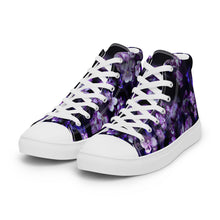 Load image into Gallery viewer, Smoky Violet Women's High Top Canvas Sneakers