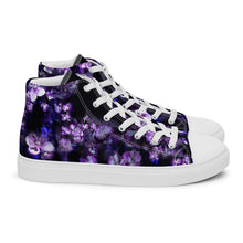 Load image into Gallery viewer, Smoky Violet Women's High Top Canvas Sneakers