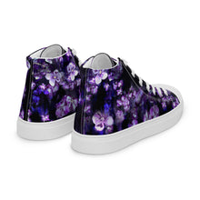 Load image into Gallery viewer, Smoky Violet Women's High Top Canvas Sneakers