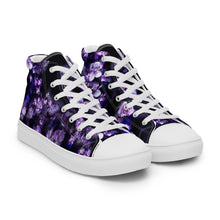 Load image into Gallery viewer, Smoky Violet Women's High Top Canvas Sneakers