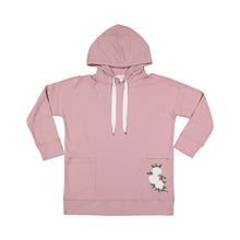Load image into Gallery viewer, Ivory Rose Hoodie Dress