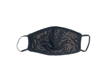 Load image into Gallery viewer, Black & Nude Lace Face Mask