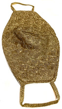 Load image into Gallery viewer, Gold Brocade Lace Face Mask
