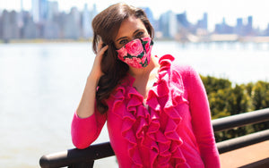 Pink Rose Face Mask