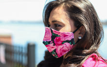 Load image into Gallery viewer, Pink Rose Face Mask