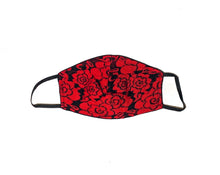 Load image into Gallery viewer, Lace Rose Face Mask