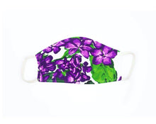 Load image into Gallery viewer, White Violet Face Mask