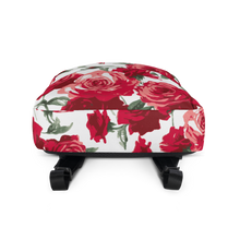 Load image into Gallery viewer, Red Rose (White Background) Backpack
