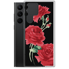 Load image into Gallery viewer, Red Rose (Black Background) Samsung Case