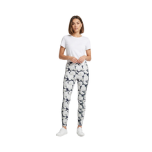 Load image into Gallery viewer, Ivory Rose Floral Leggings