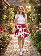 Load image into Gallery viewer, Red Rose Skirt
