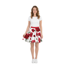 Load image into Gallery viewer, Red Rose Skirt