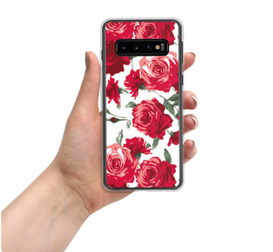 Red Rose (White Background) Samsung® Phone Case