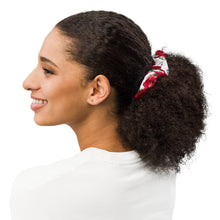 Load image into Gallery viewer, Red Rose Floral Scrunchie