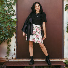 Load image into Gallery viewer, Light Pink Rose Floral Skirt