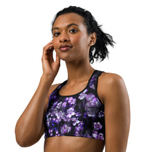 Load image into Gallery viewer, Smoky Violet Sports Bra