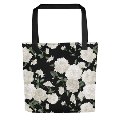 Ivory Rose All Over Tote Bag
