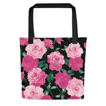 Load image into Gallery viewer, Pink Rose All Over Tote Bag