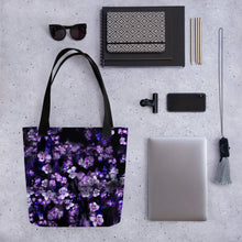 Load image into Gallery viewer, Smoky Violet All Over Tote Bag