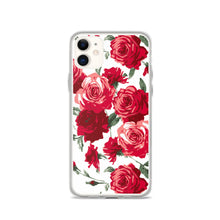 Load image into Gallery viewer, Red Rose (White Background) IPhone Case