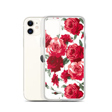 Load image into Gallery viewer, Red Rose (White Background) IPhone Case