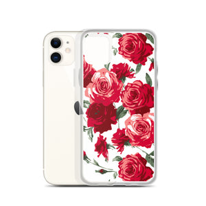 Red Rose (White Background) IPhone Case