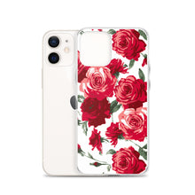 Load image into Gallery viewer, Red Rose (White Background) IPhone Case