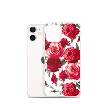 Load image into Gallery viewer, Red Rose (White Background) IPhone Case