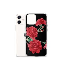 Load image into Gallery viewer, Red Rose (Black Background) IPhone Case