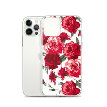 Load image into Gallery viewer, Red Rose (White Background) IPhone Case