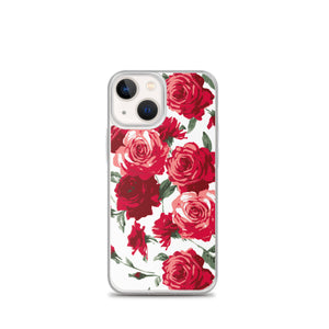 Red Rose (White Background) IPhone Case