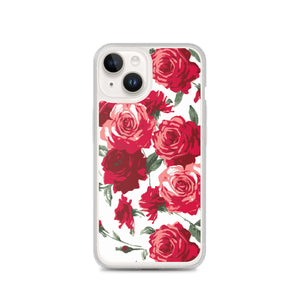 Red Rose (White Background) IPhone Case