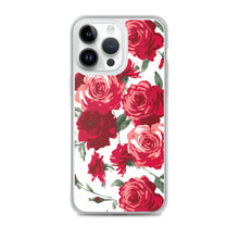 Load image into Gallery viewer, Red Rose (White Background) IPhone Case