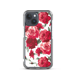 Red Rose (White Background) IPhone Case