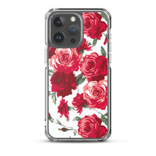 Load image into Gallery viewer, Red Rose (White Background) IPhone Case