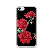 Load image into Gallery viewer, Red Rose (Black Background) IPhone Case