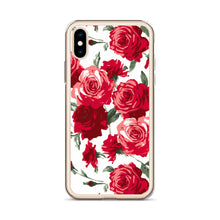 Load image into Gallery viewer, Red Rose (White Background) IPhone Case