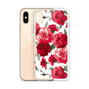 Red Rose (White Background) IPhone Case