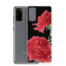 Load image into Gallery viewer, Red Rose (Black Background) Samsung Phone Case