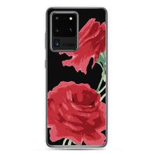 Load image into Gallery viewer, Red Rose (Black Background) Samsung Phone Case