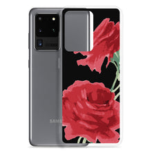 Load image into Gallery viewer, Red Rose (Black Background) Samsung Phone Case