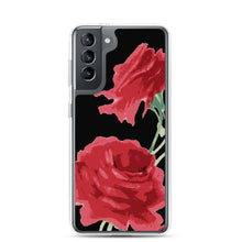 Load image into Gallery viewer, Red Rose (Black Background) Samsung Phone Case